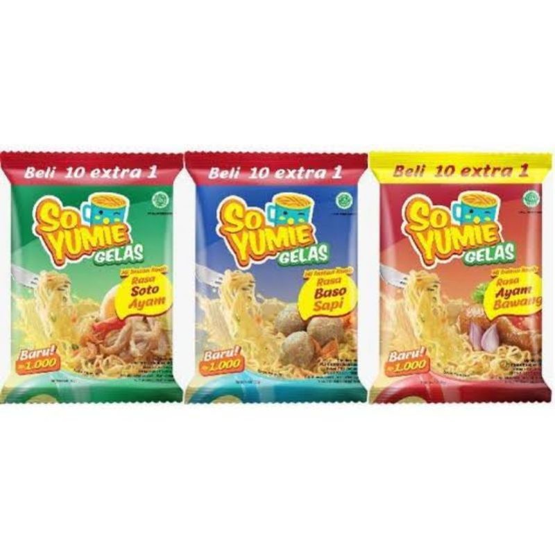 

Sega Tungtung Mie Gelas So Yummie 1 Renceng Isi 10