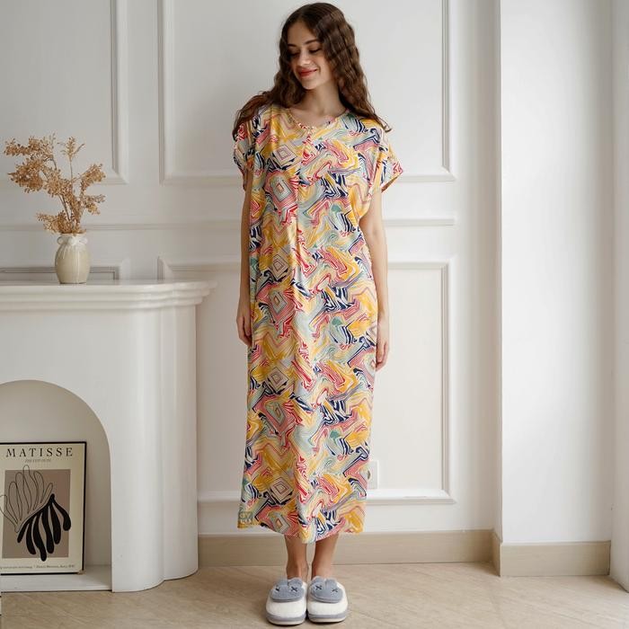 Gayalo - Alana Zipper Daster Rayon Premium Resleting Busui Friendly