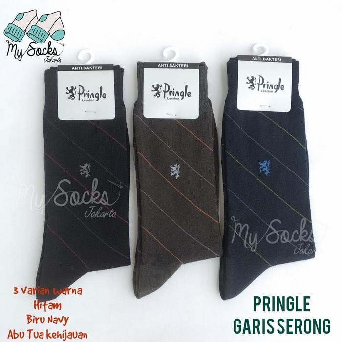 COBA KAOS KAKI PRIA KERJA FORMAL MOTIF PRINGLE BKM