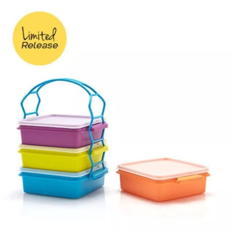 tupperware rantang satuan 1kotak+ttup aja warna senada rendom