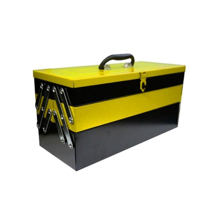 New Kotak Perkakas Besi Tool Box 3Step Steel 47X21X23Cm Krisbow Kw0100812