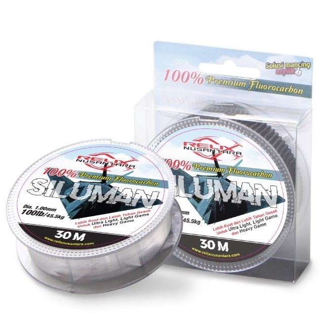 [Ready] Senar Leader Relix Nusantara SILUMAN Leader 100% Premium Flourocarbon LEADER SILUMAN