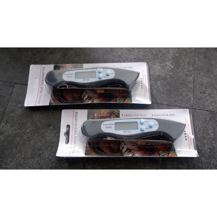 

Digital Meat Thermometer Daging Roast Grill Bbq Tusuk Stainless Steel