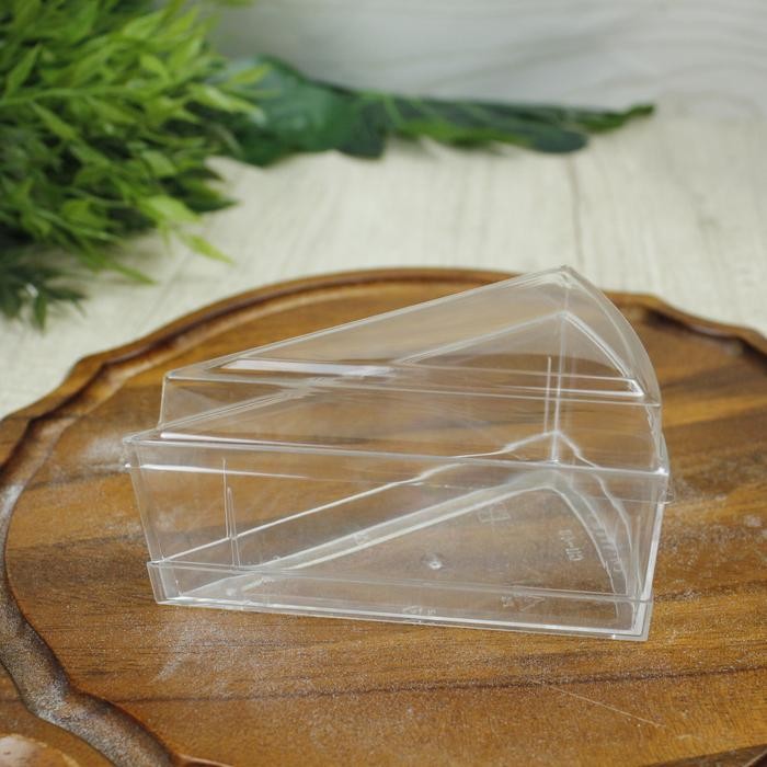 

Mika Kotak Kue Slice Segitiga Triangle Transparant Tray With Lid Cake