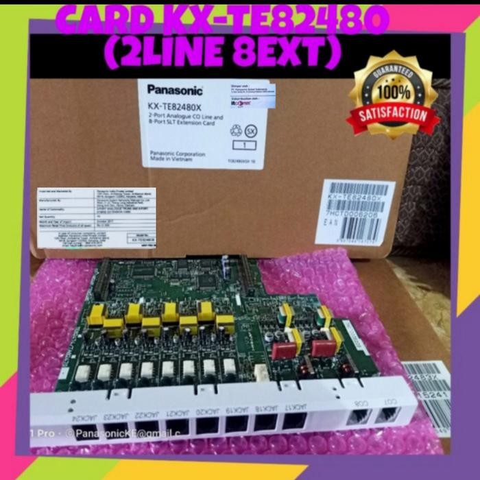 Expand Card Kx-Te82480 2Line 8Ext For Pabx Kx-Tes824/Kx-Tem824