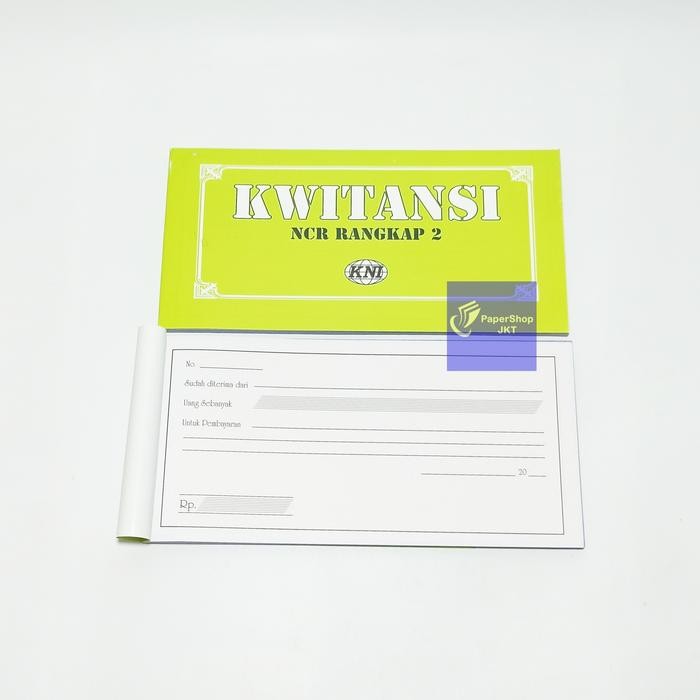 

KNI Buku Kwitansi Rangkap 2 NCR [ PERBUKU ]