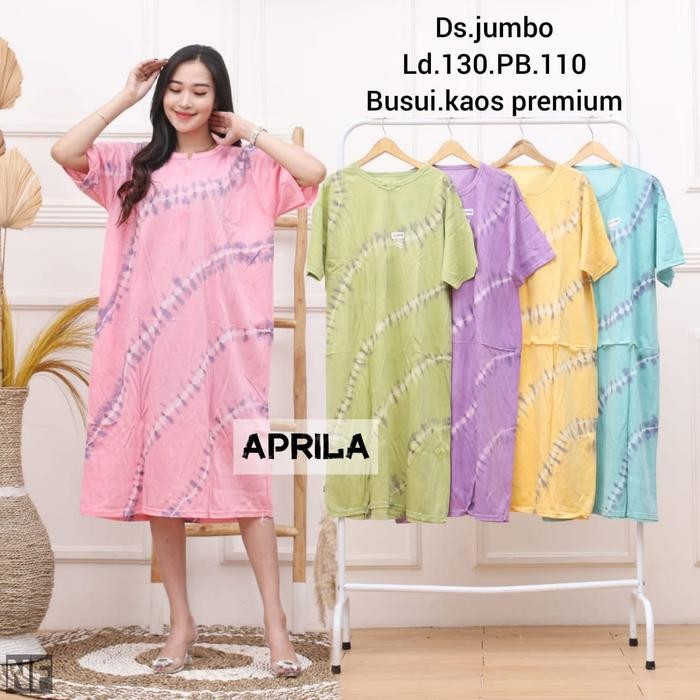 PREMIUM Daster Jumbo Kaos Adem Ld 130 Daster Busui Jumbo Daster Tidur Jumbo AP
