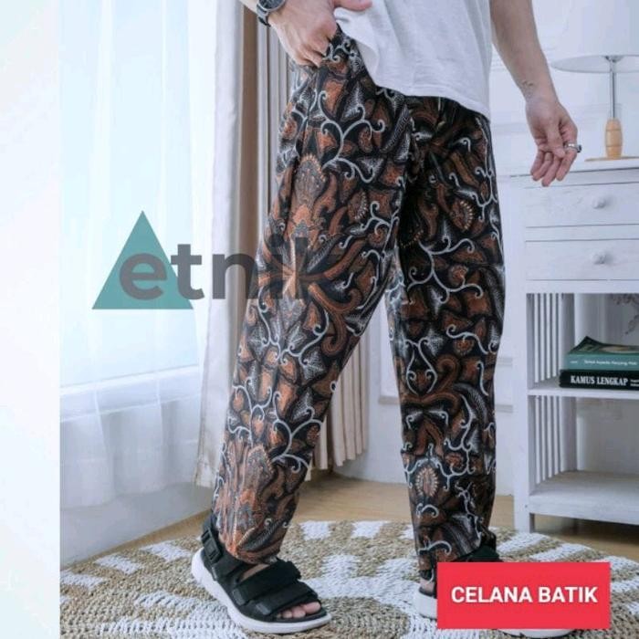 PREMIUM Celana Panjang Kolor Tidur Santai Harian Pria Wanita Dewasa Size Jumbo Batik Kain Karet