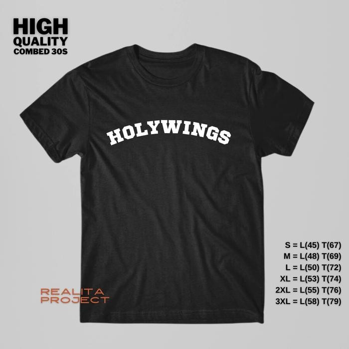 PREMIUM Kaos holywings combed 30s big jumbo xxl xxxl