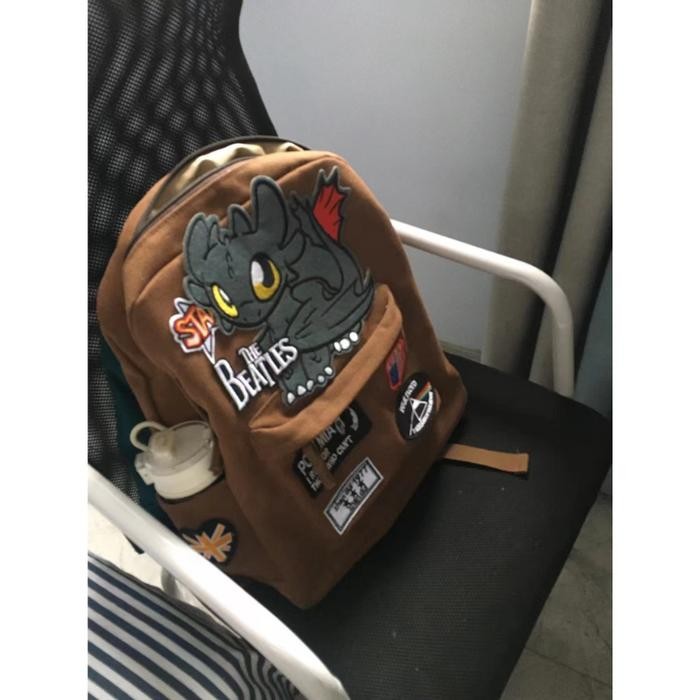 Ransel Original Tas Sekolah Canvas Kanvas Marsoto Tas Ransel Sekola Tas Kuliah Korea Tas Ransel