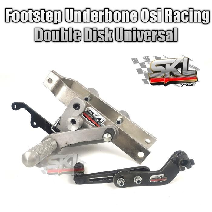 PREMIUM Footstep Underbone Osi Racing Double Disk Universal Honda CS 1 Sonic