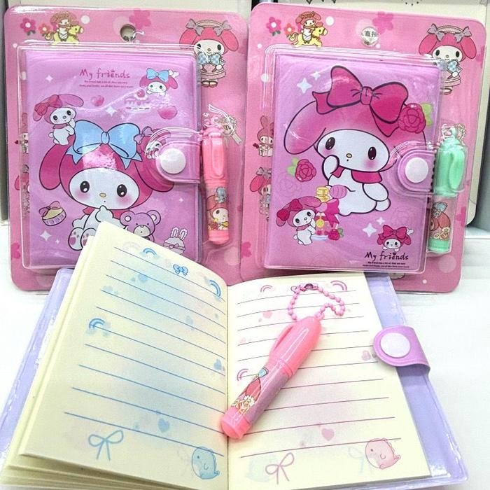 

Buku Memo Kancing Buku Diary Mini Notebook Anak Alat Tulis Anak Sekolah Karakter Kuromi Cinnamoroll