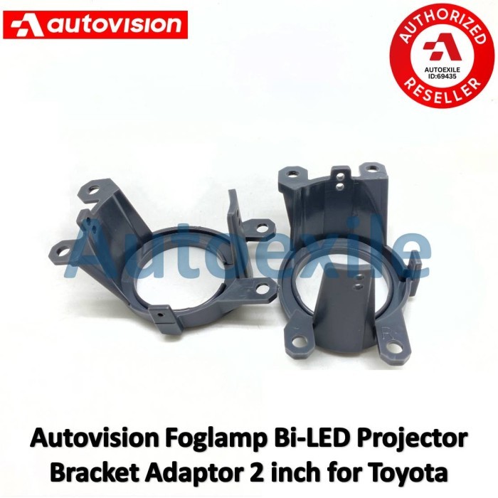 PREMIUM Autovision Foglamp BiLED Projector Adapter 2 inch Bracket for Toyota