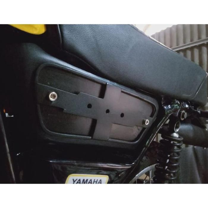 PREMIUM Ram Panel Ram Cover Knalpot Yamaha DT 100 variasi hitam doff cover