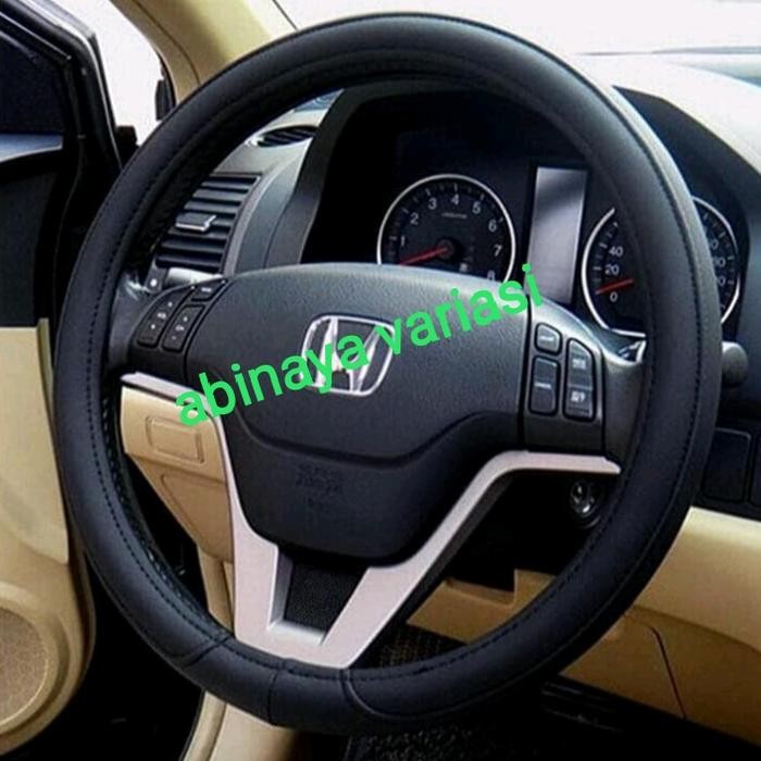 PREMIUM Sarung Stir Kulit Mobil EVEREST FORD Cover Stir Hitam Sporty
