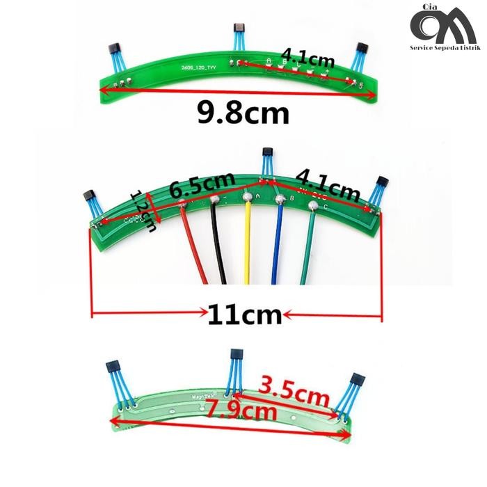 ZSCW- Sensor Dinamo 120 Ukuran Panjang Sepeda Listrik 1 Set