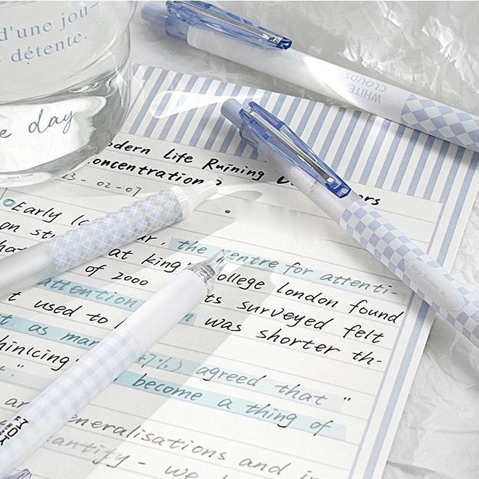 

Ready JT Winzige 6pcs Pulpen Gel Lucu 0.5mm Pulpen Aesthetic Retractable Gel Pens Pen Mekanik Tinta