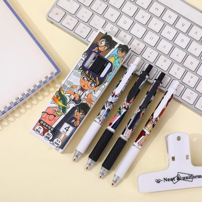 

Ready JT COD PULPEN GEL MEKANIK MOTIF ANIME 1 SET ISI 6 PCS / BOLPOIN GEL TINTA HITAN MOTIF KARAKTER