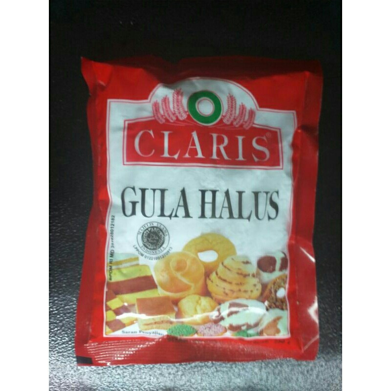 

Grosir 1Dus isi 16 pack Gula halus claris merah 250gr