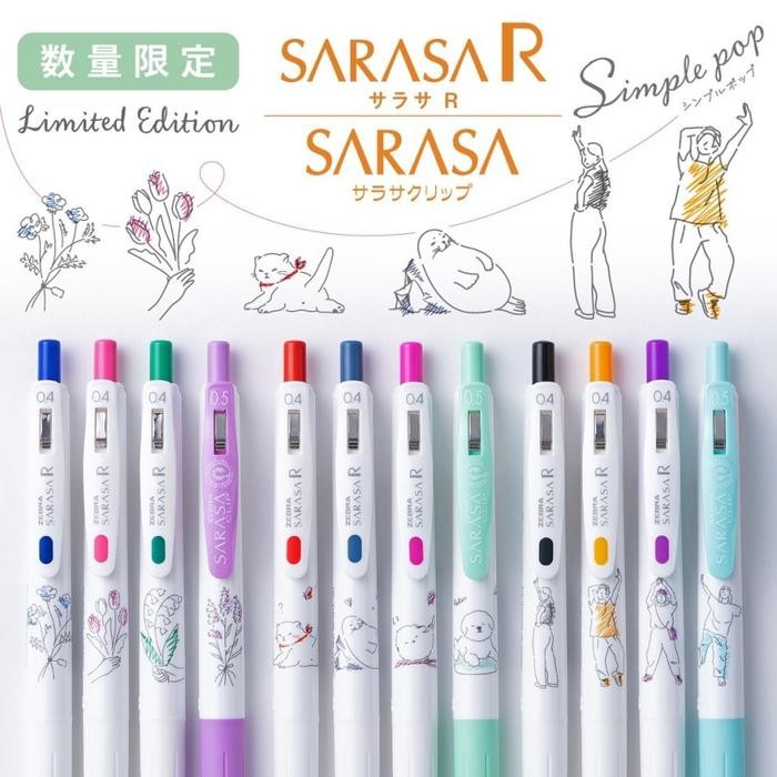 

Ready JT Zebra Sarasa R Simple Pop Animals Gel Ink Pen 0.4mm Limited Edition
