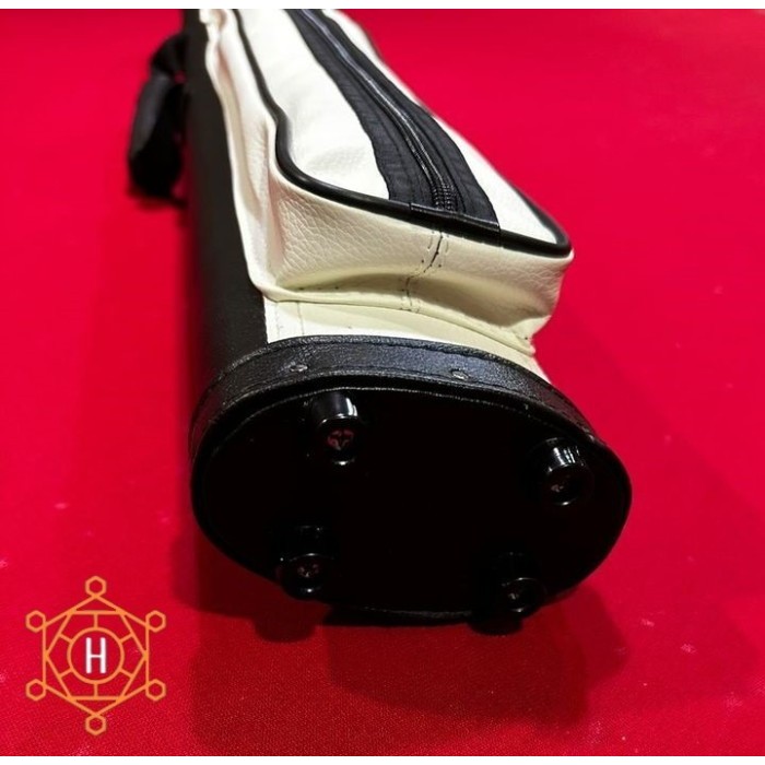 Tas Billiard Cue Case 2x2 Putih Tube Case