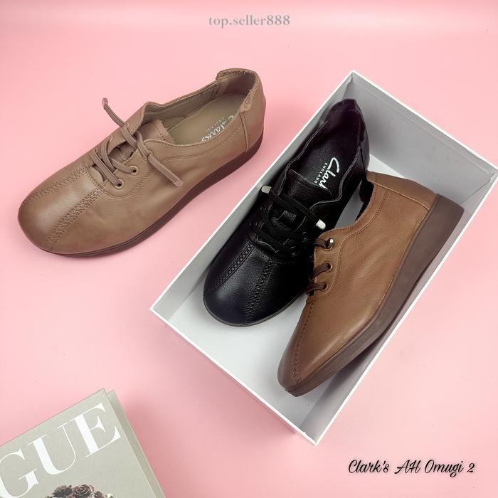 BEST SELLER Clarks Sepatu Kulit Wanita OMUGI 2 100% kulit asli