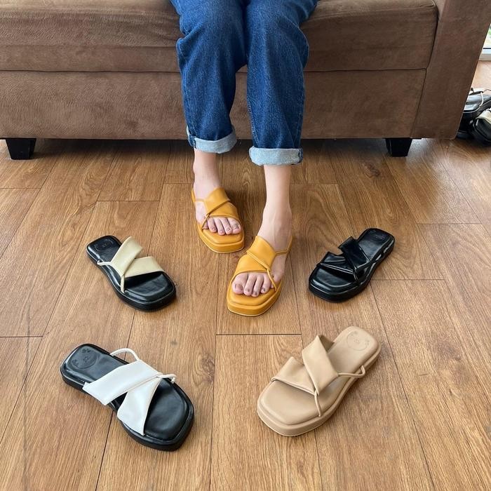 BEST SELLER S2 Lyodra sandal wanita Sandal flat