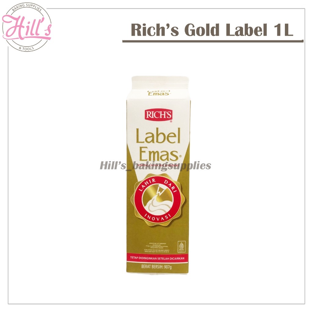 

RICH'S GOLD LABEL 907 ml WHIPPING CREAM / RICH RICHS 907 gr