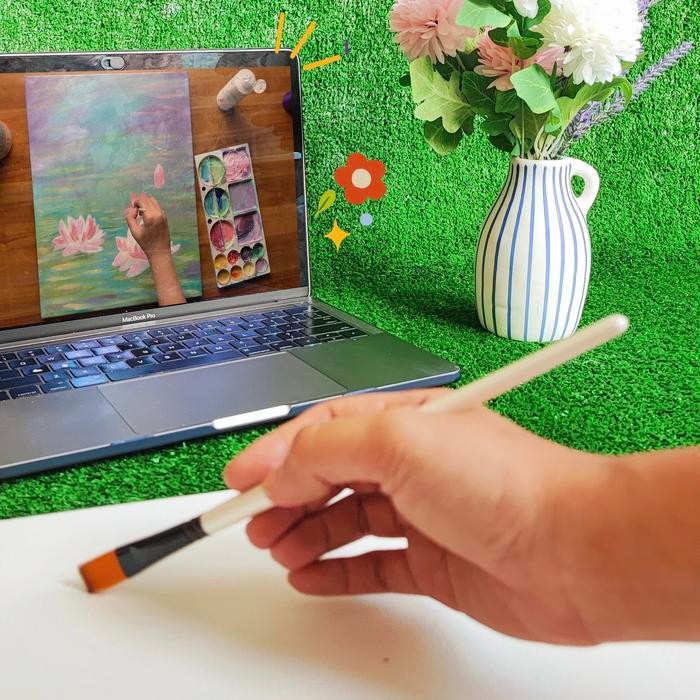 

Painting Kit - Lukisan Bunga Mawar #Gratisongkir