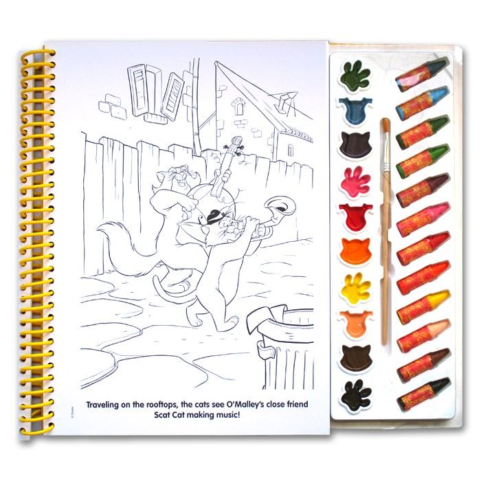 

Classic Deluxe Poster Paint & Color Book (80 Illustrations, 10 Water Paint Colors, 12 Crayons, 1