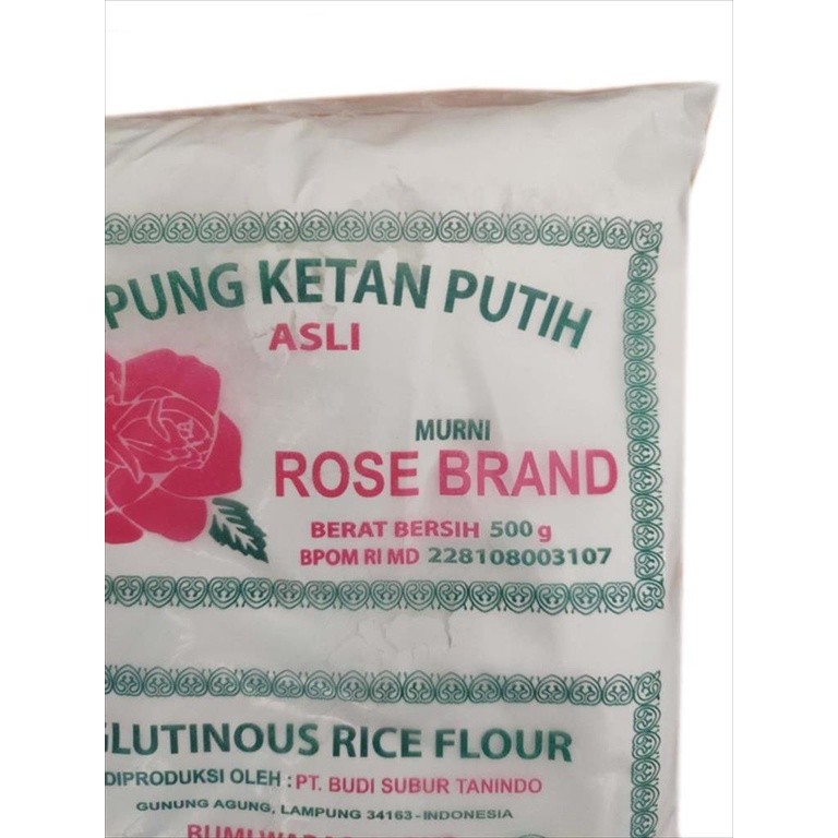 

TEPUNG KETAN PUTIH MURNI ROSE BRAND 500 GR - TEPUNG ORIGINAL HALAL MUI