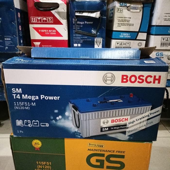 Aki Fuso/ Aki Truk/ Aki Genset/ Bosch Mf N120/ 12V 120Ah/ 115F51