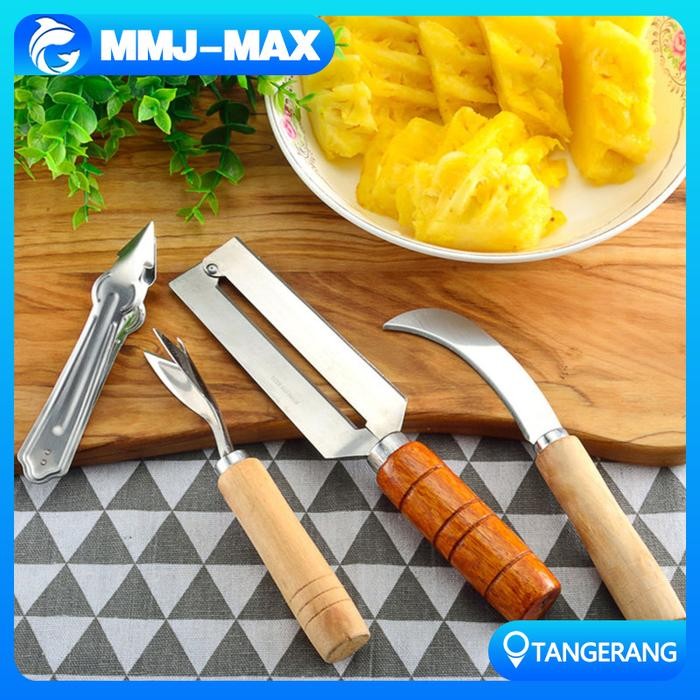 Pisau Pengupas Mata Nenas Set/Alat Pengupas Biji Nenas/Set Pisau Nanas