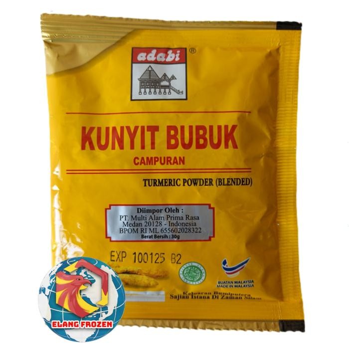 

Terlaris Adabi Kunyit Bubuk Campuran Turmeric Powder Blended 30Gr