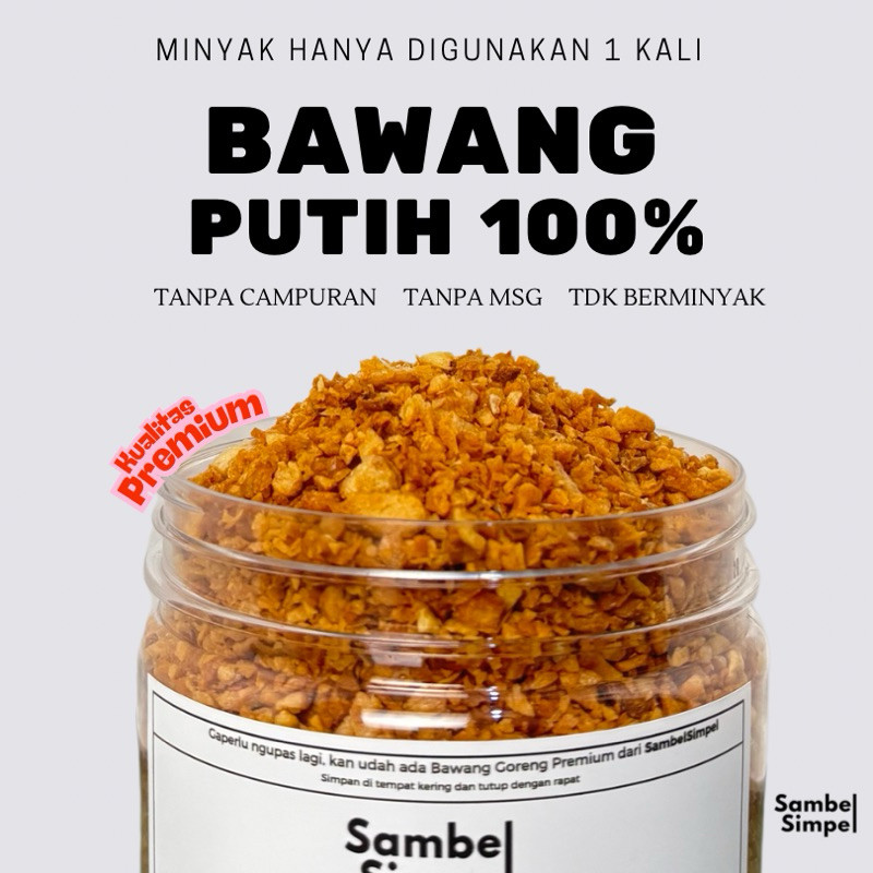

Bawang Goreng Brebes / Sumenep / Putih - Sambel Simpel