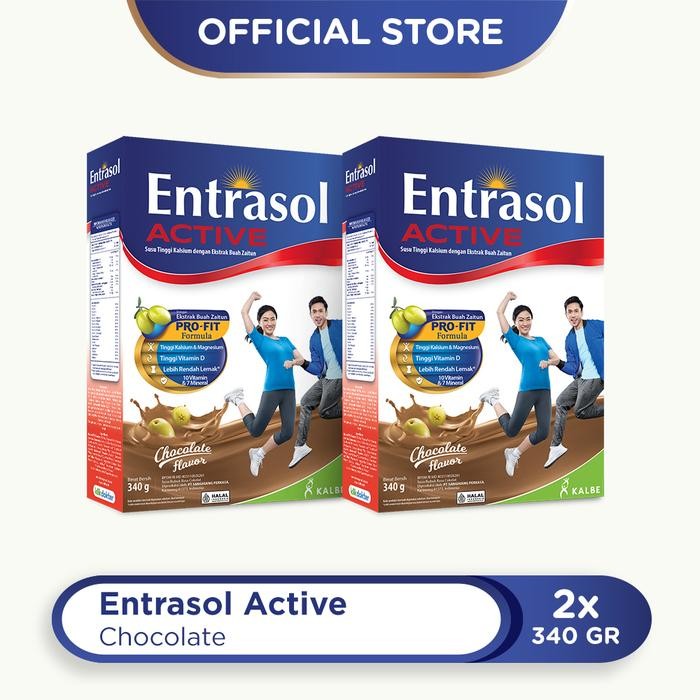 

Twin Pack: Entrasol Active Chocolate 340G- 2 Pcs