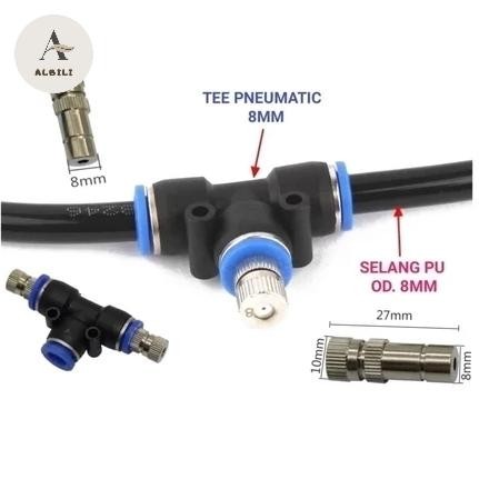 Nirwana Gardenss Nosel Kabut / Mist Nozzle Slip Lock 8Mm / Misting Nozzle Sliplock 8 Mm