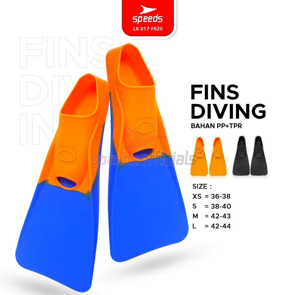 SPEEDS Kaki Katak Kaki Selam Kaki Kodok Diving Fins Fin Alat Snorkeling Perlengkapan Menyelam