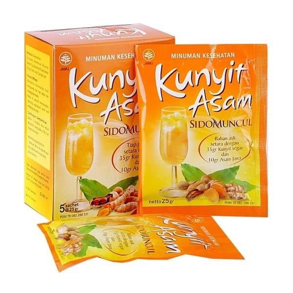 

Terlaris Sidomuncul Kunyit Asem Minuman Kesehatan Sachet 25 Gram