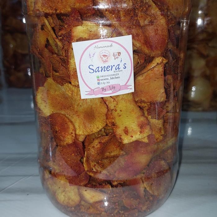 

Terlaris Kripik Singkong Kunyit Khas Kal Bar /Toples