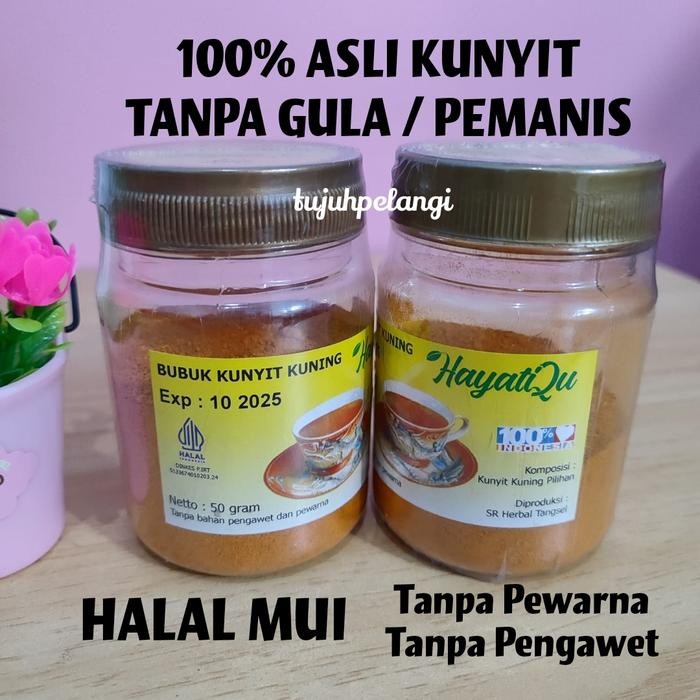 

Terlaris Hayatiqu Kunyit Murni Tanpa Gula Tanpa Pemanis Diabetes Halal