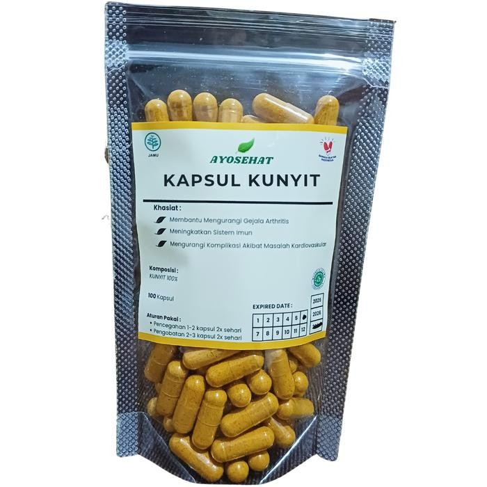 

Terlaris Herbal Kapsul Kunyit Ayosehat Isi 100