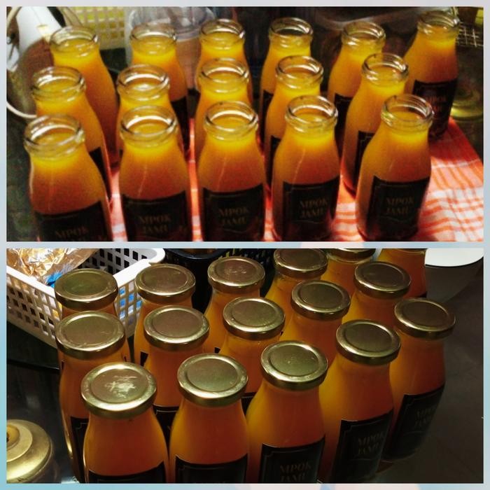 

Terlaris Mpok Jamu / Jamu Kunyit Asem Dan Ramuan Herbal Botol Kaca 300Ml.
