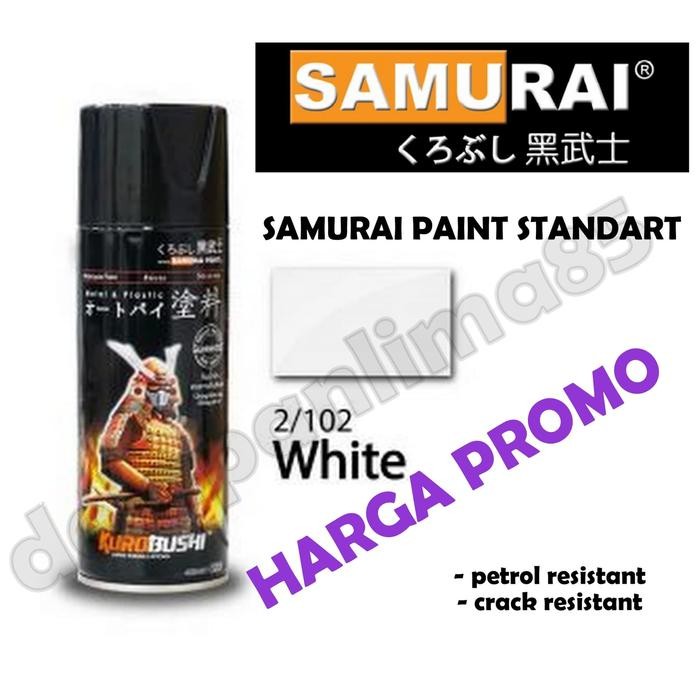 JTTOP" SAMURAI PAINT 102 WHITE/PUTIH CAT SEMPROT/PYLOX/PILOX/PILOK/HELM/MOTOR