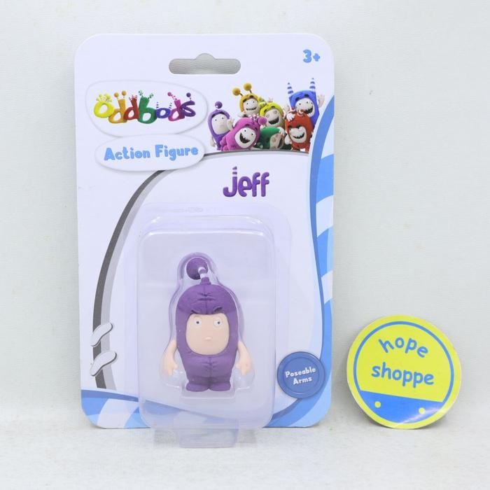 ASLI Mainan Oddbods Mini Action Figure Fuse Pogo Newt Jeff Zee Bubbles Slick Original Segel SNI