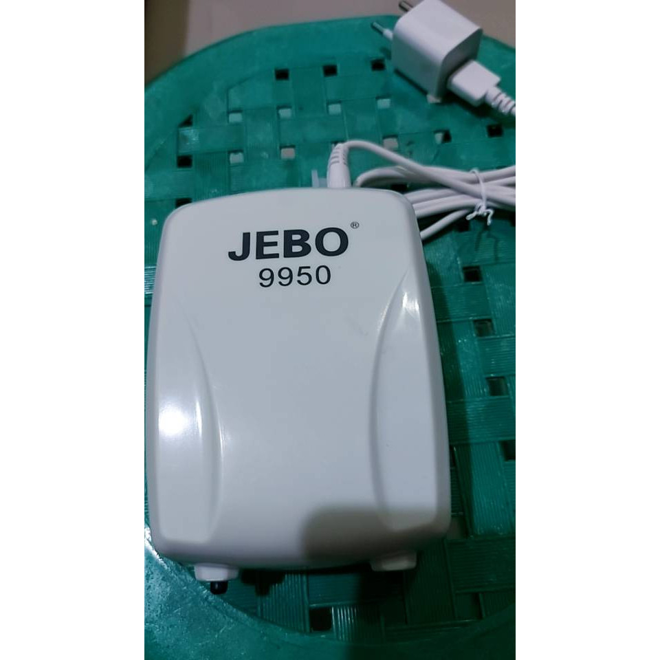 Mesin Aerator Jebo 9950 AC DC Silent Emergency Pump Portable Oksen ACDC pompa