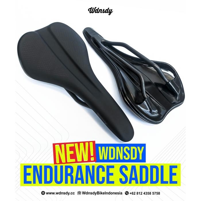 Wdnsdy Endurance Saddle - Carbon Rail - Black #Gratisongkir #Sale #Discount