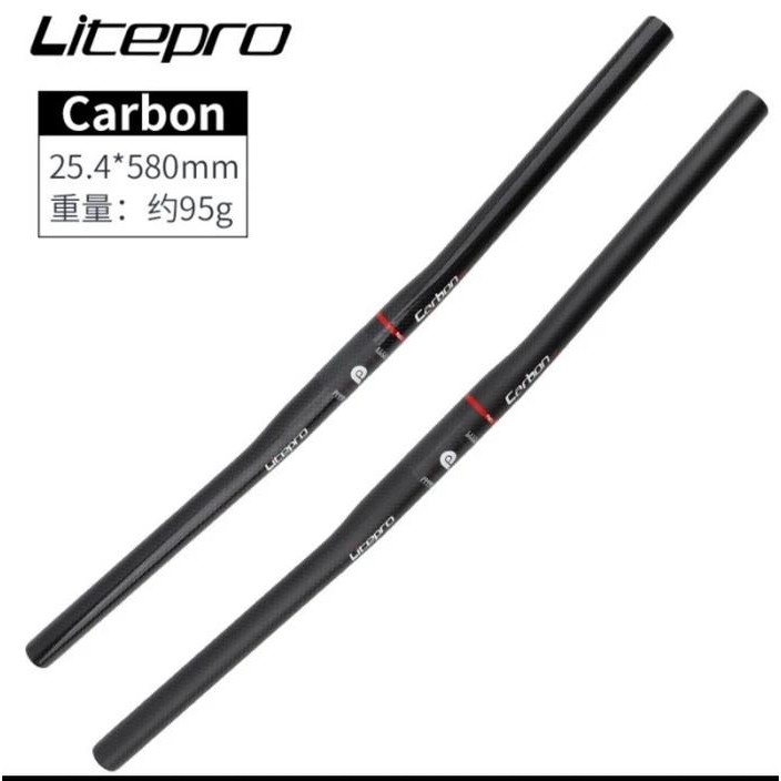 Grosir Handlebar Carbon Litepro Flat