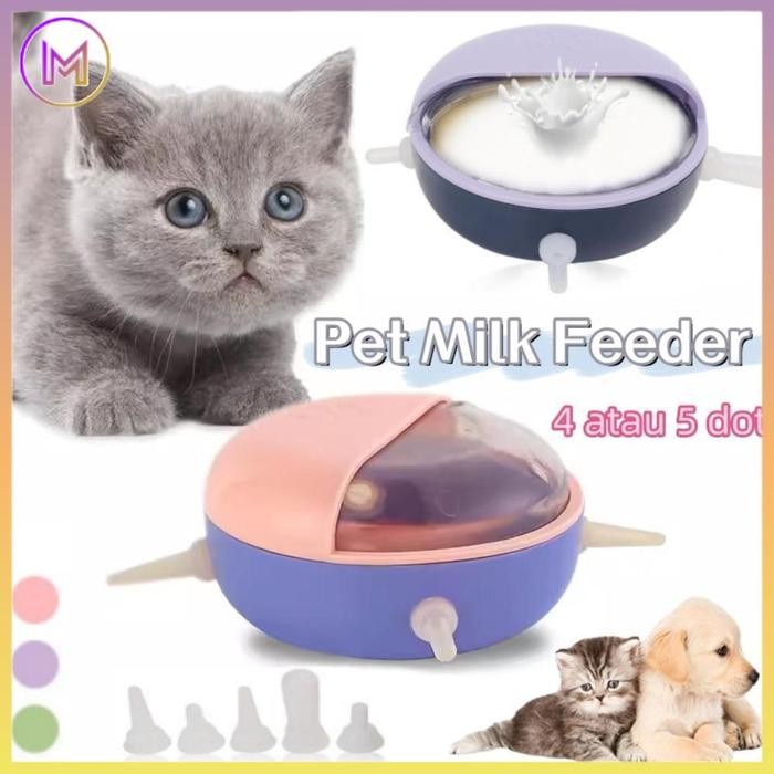 

Terlaris 4 Dot Mangkok Dot Susu Anak Bayi Kucing Anjing Baru Lahir Nipple Kitten Puppy Bahan Silicon