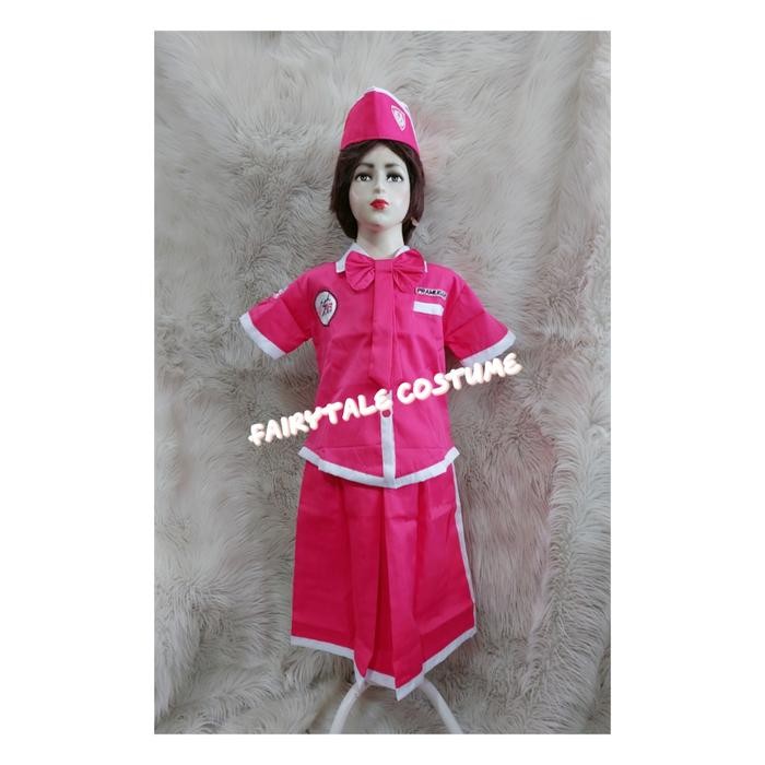 Baju Profesi PRAMUGARI / Baju costume / pakaian anak perempuan